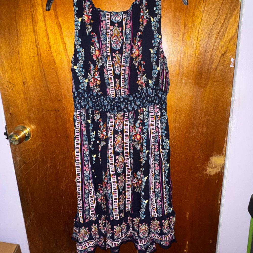 Bila Blue Multicolored Floral Maxi Dress, great for summer - Picture 2 of 6
